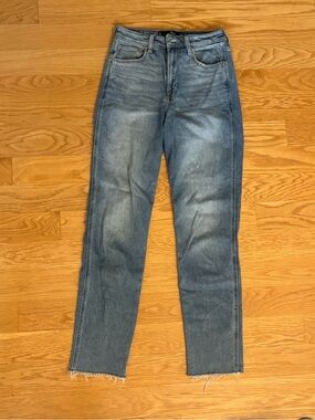 Hollister High-Rise Straight Leg Blue Jeans 2L